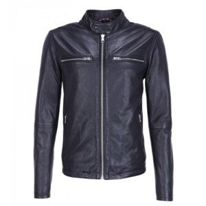 Tommy Hilfiger pánská černá kožená bunda Leather